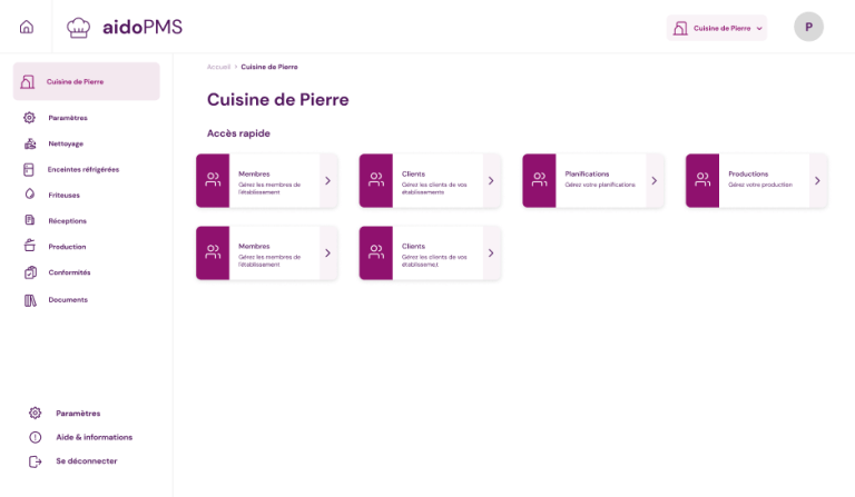 logiciel restauration collective recette